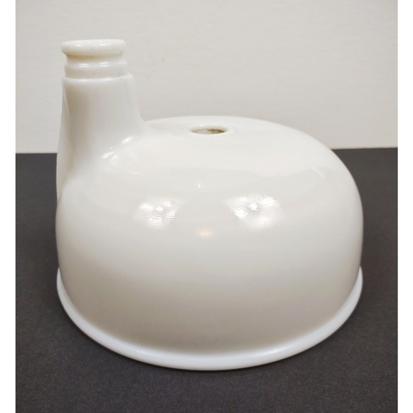 Sunbeam Milk Glass Mixmaster Juicer Replacement Bowl Straight Spout #15 99CN - Picture 4 of 6